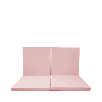 MISIOOO Mata, 120x120x5 cm, kwadratowa, różowa, velvet
