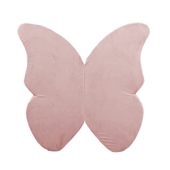 MISIOOO Mata, 138x138x5cm, motyl, różowa, velvet