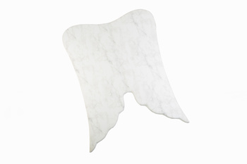 MISIOOO Mata 160x120x5cm, motyl, marmur biały, velvet